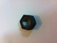 NAKRĘTKA M 11X 1 ŚRUBY KOŁA ZAMACHOWEGO ŻUK (wys. ok 7 mm)